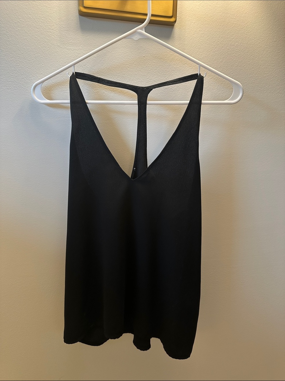 Leith Black V-Neck T-Back Camisole